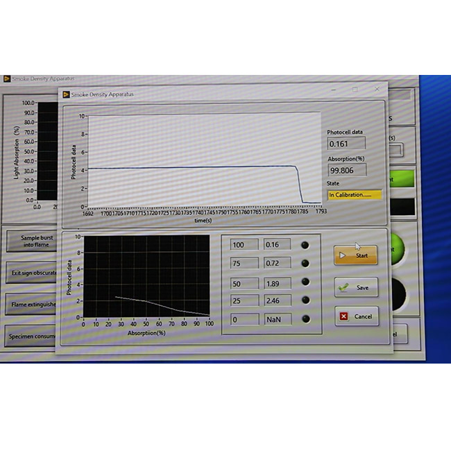 ASTM D2843 جهاز اختبار كثافة الدخان عالي الدقة لاختبار حجب الدخان البلاستيكي 